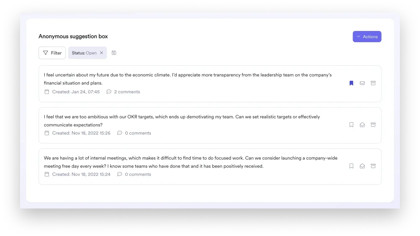 An Introductory Guide to the Anonymous Suggestion Box